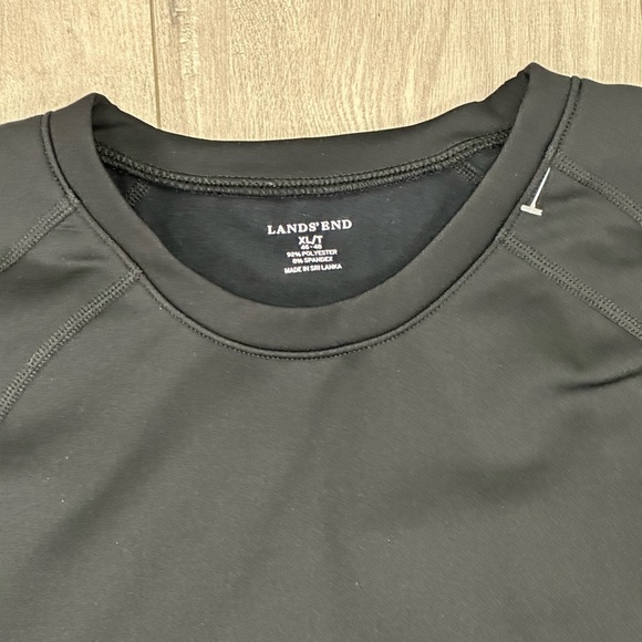 Men's Lands End XL 46 - 48 Base Layer Crewneck Shirt Long Sleeve Stretch NWOT - Picture 6 of 9